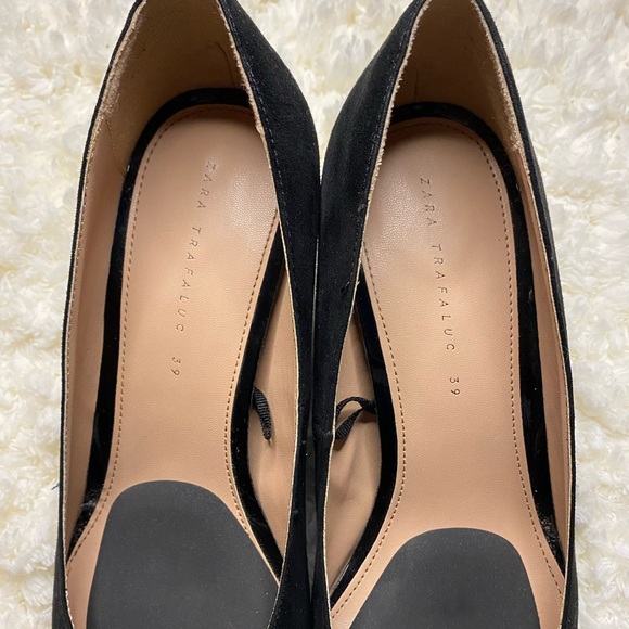 đź–¤ZARA TRAFALUC 38 HEELSđź–¤ SIZE 10 - Picture 4 of 5